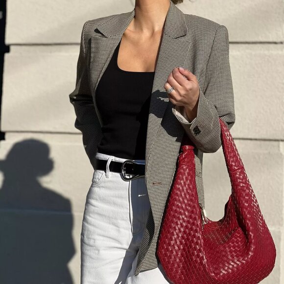 NWT Melie Bianco Brigitte Anthropologie Burgundy - Picture 1 of 15